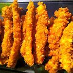 recette Frites de poulet panées à la cacahuète