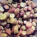 recette Carottes multicolores rôties au four