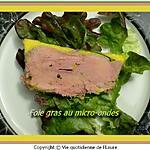 recette Foie gras au micro-ondes