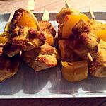 recette Brochette de poulet au curry light