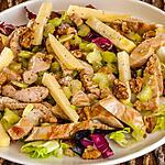 recette Salade de dinde aux pommes, céleri et noix