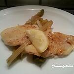 recette Filets de poisson blanc sur lit de poireaux