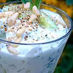 pignons de pin : recette Mousse de concombres