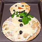 recette Pizza bonhomme de neige