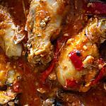 recette Poulet épicé tomate, poivrons et pesto au thermomix