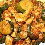 recette POULET AUX COURGETTES FACON TAGINE