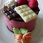 recette Entremets individuels chocolat-framboises