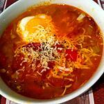 recette Soupe de lentilles corail à l'espagnol