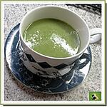 recette Soupe, au céleri branche, pomme de terre, ail, agrémentée de cancoillotte