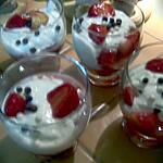 recette verrines fraises fromage blanc