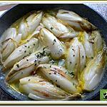 recette Endives braisées, parfumées au jus d'orange et thym