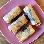 recette Nems banane chocolat