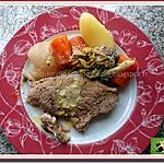 recette Rouelle de porc comme un pot au feu avec navet, carotte, poireau et pomme de terre