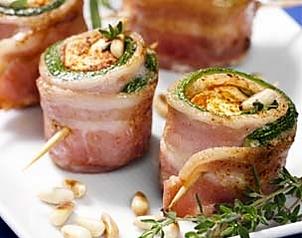 recette Roulé de bacon et courgettes