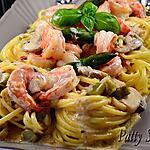 recette Linguine, Crevettes et Asperges Sauce Crémeuse