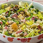 recette Salade de riz au jambon, kiwi, ananas et petits pois