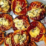 recette Mini-pizzas apéritives à la fourme d'Ambert