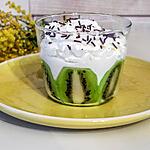 recette Verrine de kiwis au fromage frais et chantilly