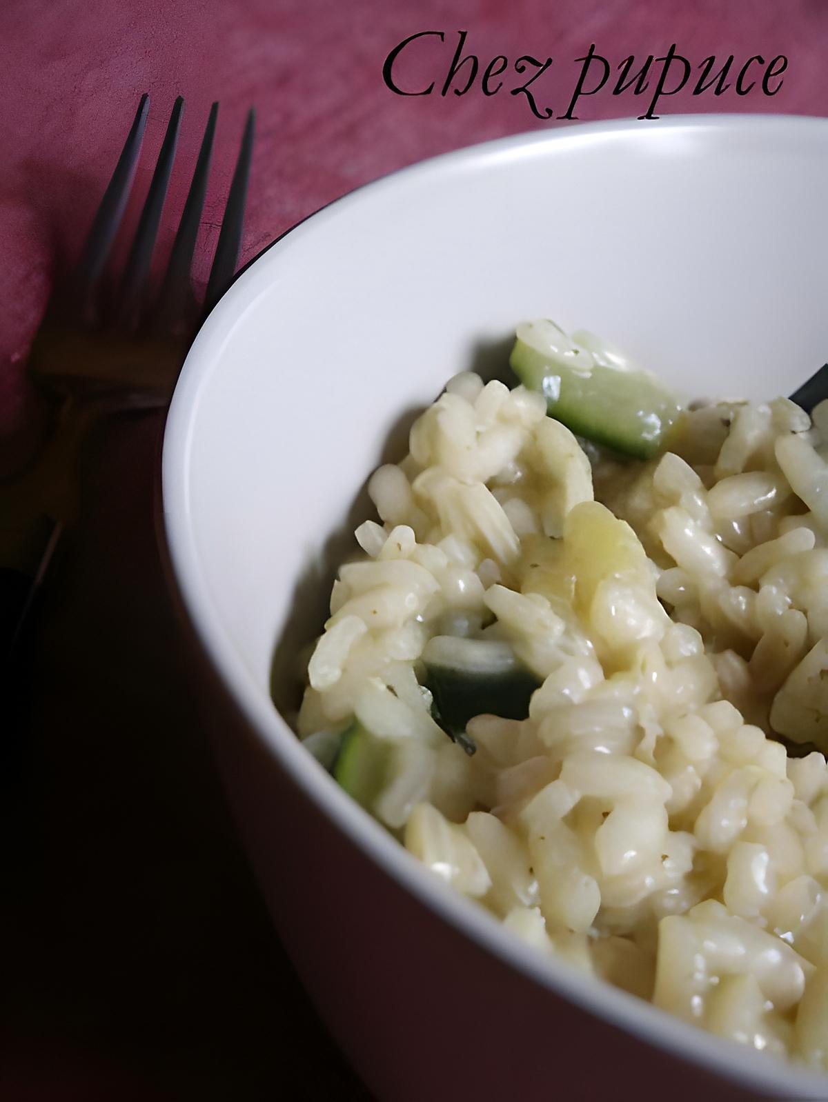 recette risotto aux courgettes