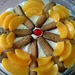 recette CREME A LA PECHE FACON TIRAMISU