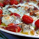 gratin salé : recette Gratin de poisson mozzarella & jambon