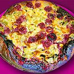 recette Clafoutis aux framboises et à la rhubarbe