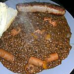 recette lentilles saucisses