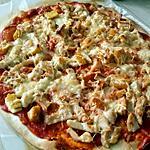 recette Pizza au poulet et au cordon bleu