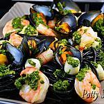recette Pâtes à l’Encre de Seiche, Coquillages et Crustacés