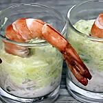 recette Verrines Avocat-Thon-Crevettes
