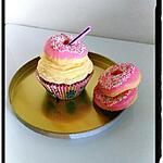recette cupcake vanille compote cerise pêche ananas
