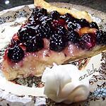 recette tarte crème patissière et  mûres
