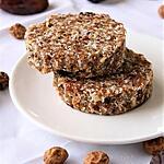 recette Cookies aux fruits secs crus, Bio, sans gluten, sans lait, sans oeufs