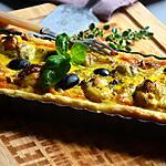 recette Tarte aux cœurs d'artichauts sur tapenade d'olives noires et pesto au robot Kenwood Prospero