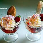 recette Glace vanille avec des fraises parfumées à la liqueur de basilic