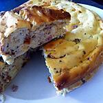 recette Cheesecake salé bacon, chorizo et tomates séchées