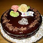 recette Gateau d'anniversaire ganache au chocolat noir