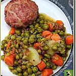 recette Petits pois frais, à la paysanne, cuits dans la cocotte-minute