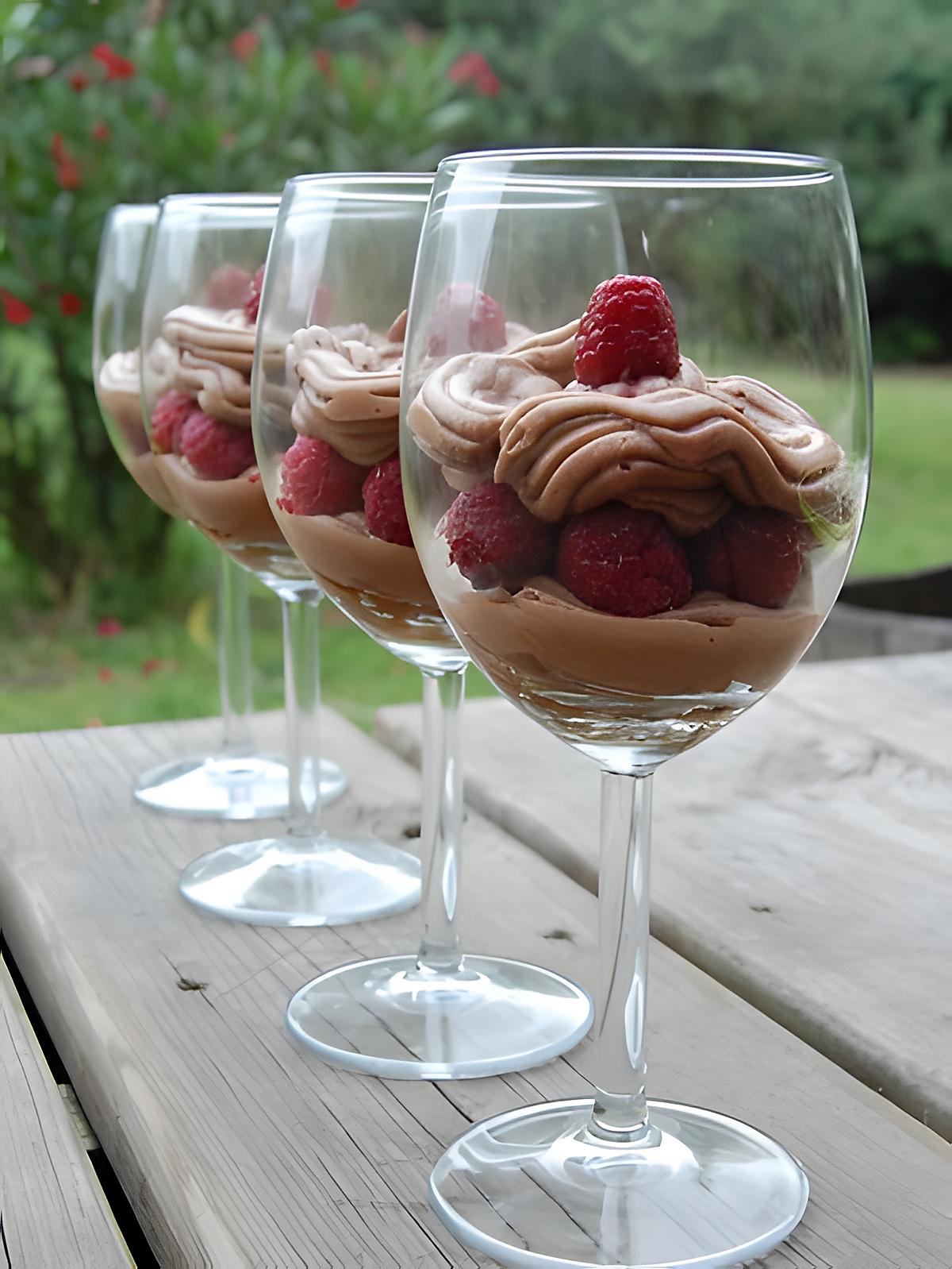 recette Framboises & Nutella façon tiramisu...