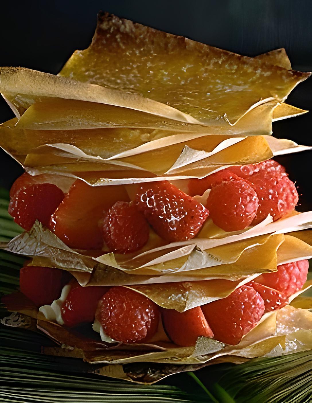 recette Mille-feuille aux fruits rouges