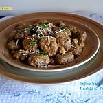 recette MARKET LEKROSS-TAJINE SAUCE DE GALETTES DE VIANDE HACHÉE ET FROMAGE -