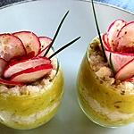 recette Verrines féroce d'avocat et miettes de crabe