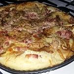 recette Fougasse pizza oignons, lardons maroilles