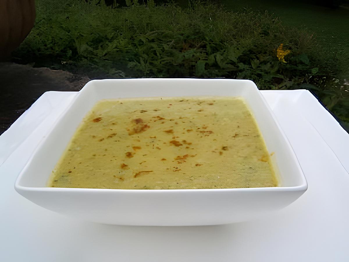 recette Soupe de courgette  l'indienne