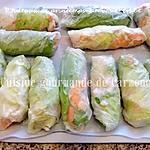 recette Rouleaux de printemps gambas et crabe