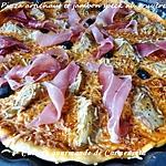 recette Pizza artichaut et jambon speck à l'emmental