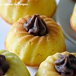 recette Muffin au lait de coco garni de ganache choco