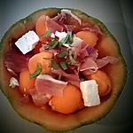 recette Melon à la feta et au jambon de Parme