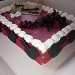 recette ENTREMET AUX FRUITS ROUGES.