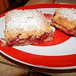 recette CARRÉS AUX FRAISES.
